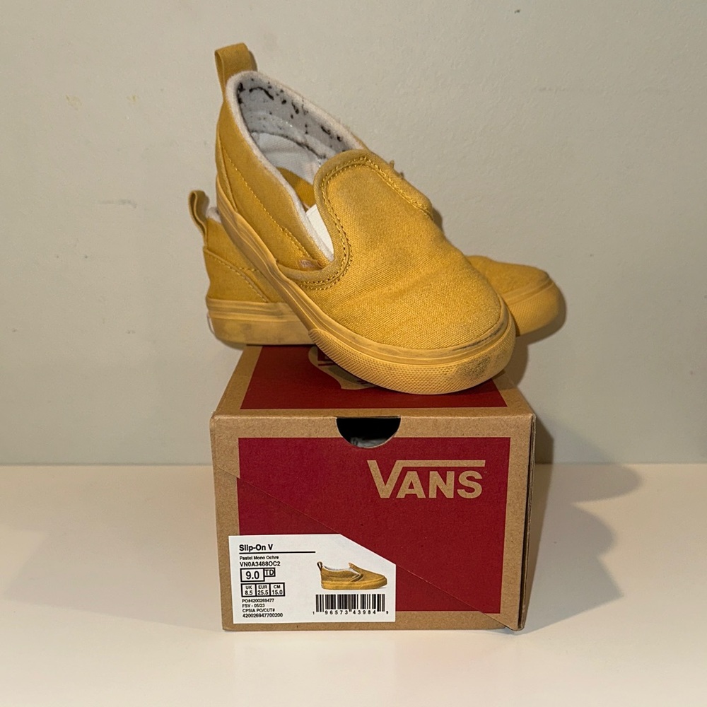 Vans Classic Mustard Slip-On Sneakers